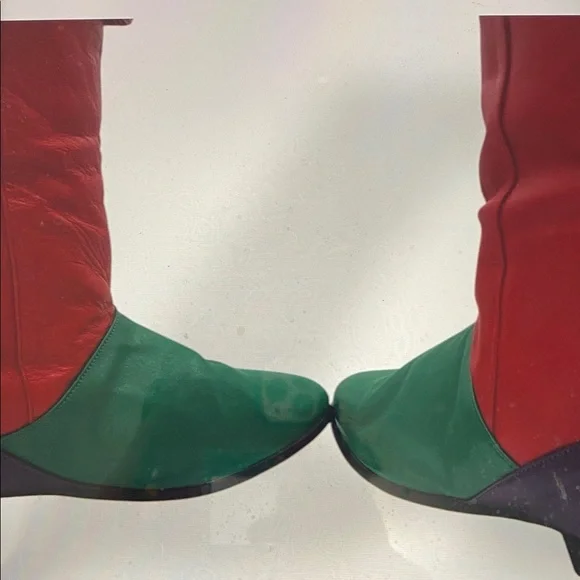 Joyce Peter Pan Style Colorful Women's Boots - Size 9 EUC - Easy slip on / off - Picture 9 of 15